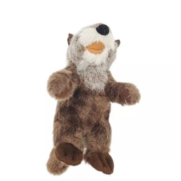 Curto‎ Toy Brown Sea Otter Yellow 8" Stuffed Animal Plush Travel Toy - Picture 1 of 5